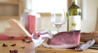 Speck und Wein